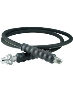 Heavy-Duty Rubber High Pressure Hydraulic Hose Assembly, 0.25 in ID, 6 ft Long, 3/8 in NPT & CH604 Ends