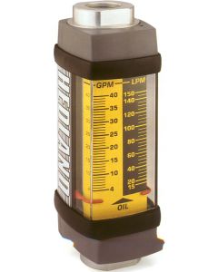 Flow Meter For Petroleum Fluids, 1-1/4-11-1/2 NPT Ports, 10 to 150 GPM Range, Up To 3500.00 PSI