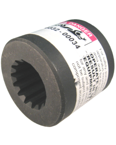 Precision Splined Hub, 13 Tooth SAE D, 8/16 DP, 30&deg; PA, 1-3/4 O.D. Spline, 3.00 Inch OD, 2.25 Inch Long
