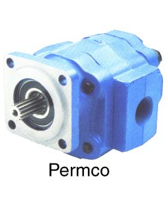 Hydraulic Gear Motor, 0.19 cu in/rev, SAE A 2-Bolt Mounting Flange, 0.561 Straight w/1/8 key Shaft, -8 SAE Rear Ports, Bi-Rot