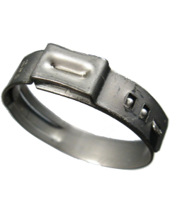Stepless Ear Pinch Clamp, Stainless, 0.882 - 1.008 Inch Clamping Range, 0.276 Inch Width