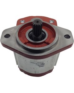 3PE Series Aluminum Gear Pump, 2.86 cu in/rev, 2-Bolt SAE B Mounting Flange, 13T Splined x 1.61 long SAE B Shaft, SAE-20 Side Inlet, SAE-16 Side Outlet, CW Rotation