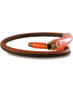 Polyurethane Hydraulic Hose Assembly, 0.25 Inch ID Hose, 6 ft Foot Length, 3/8 NPTF Fittings, Spring Guard, Up To 10000.00 PSI