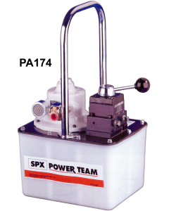 PA17 Series Air-Driven 2-Speed Pump, SPX POWERTEAM AIR-DRIVEN HYDRAULIC PUMP., 2-Gallon Reservoir