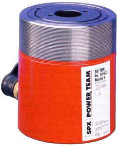 RH Series Center Hole Single-Acting Cylinder, 30 Ton, Inch Rod, Inch Stroke