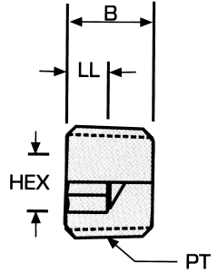 Stainless Steel Adapter, 1/8-27 Male NPT Countersunk Hex Plug