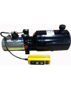 DT41DT Series Solenoid Operated Power Up/Down Power Unit, 12V DC 1 Terminal Std Duty Motor Motor, 2.00 GPM At 500 PSI, 1.10 GPM At 2000 PSI