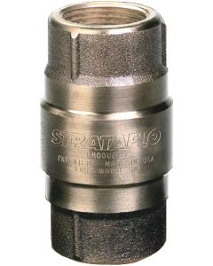 Inline Check Valves For Water, Steam, Oil, & Chemicals, 1/2-14 NPT Ports, 2.6000 CV Factor