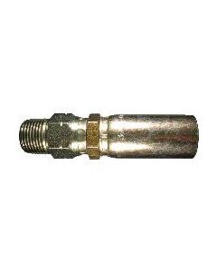 Steel Crimp 3903/7903 Swage Fitting, 1/8-27 Male NPT Swivel, -02 Hose, Straight