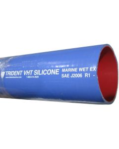 Blue Very Hi Temperature Silicone Rubber Wet Exhaust Hose, 5.00 Inch ID, Up To  PSI