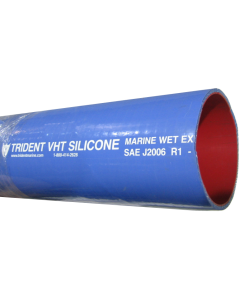 Blue Very Hi Temperature Silicone Rubber Wet Exhaust Hose, 8.00 Inch ID, Up To 20.00 PSI