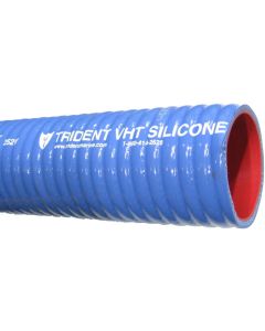 Corrugated Blue Very Hi Temperature Silicone Rubber Wet Exhaust Hose, 2.00 Inch ID, Up To  PSI
