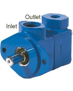 V10 Series Vane Pump, 03 Ring Size, 13 Tooth SAE B Splined Shaft, SAE Ports, Outlet 90° CW from Inlet, CW Rotation