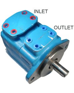 35VQ Series Vane Pump, 35 Ring Size, 14 Tooth SAE C Splined Shaft, Outlet 90 deg CCW from Outlet, CCW Rotation