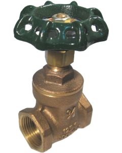 Brass Gate Valve, 3/4 Inch Ports