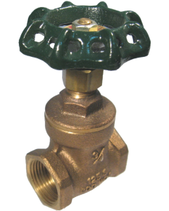 Brass Gate Valve, 3/8 Inch Ports