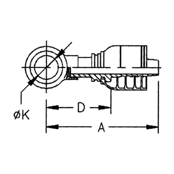 TTC Steel Banjo Crimp Fittings 519 Hydraulic Supply Co.