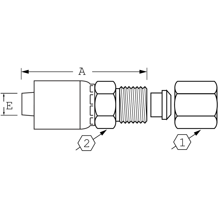 TTC Steel Ermeto Crimp Fittings 3356 Hydraulic Supply Co.