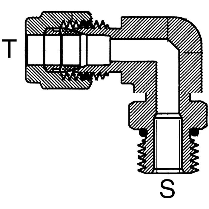 Stainless Duolok To Male ORB 90 Elbows 1975