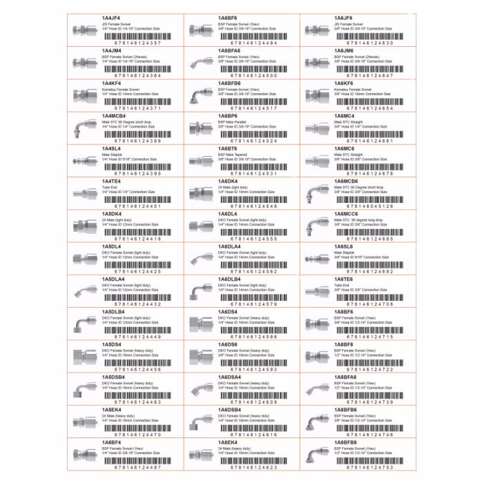 AQP LABEL SETS CL490 Hydraulic Supply Co.