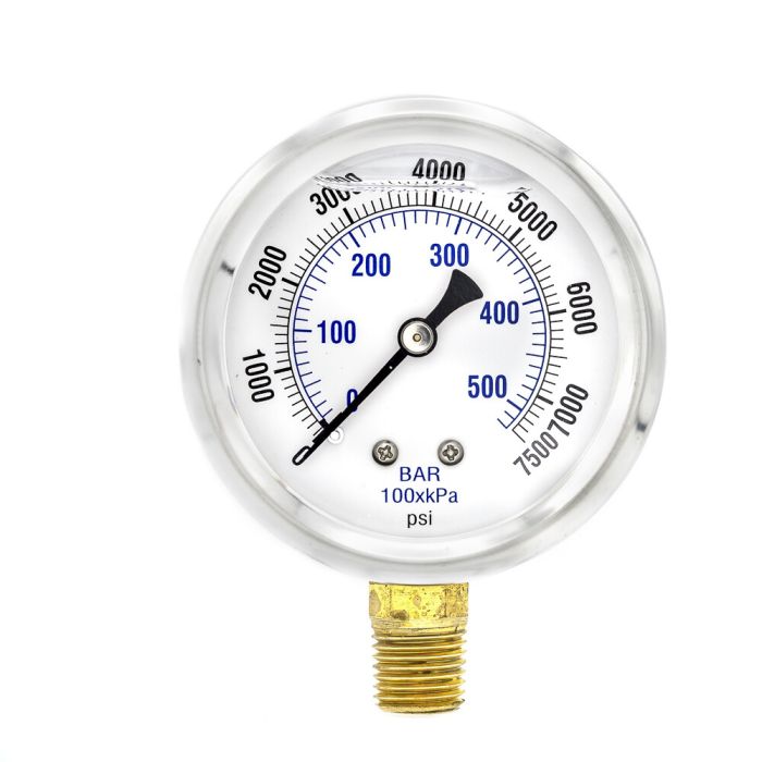 ENGINEERED SPECIALTY PRODUCTS Bottom Connect Pressure Gauge 649140