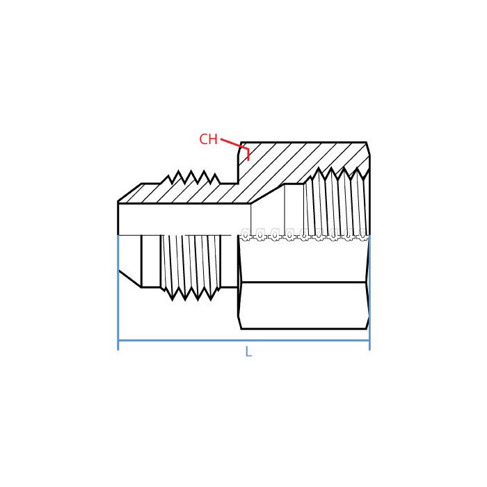 Male Jic X Solid Female Jis Hydraulic Supply Co.