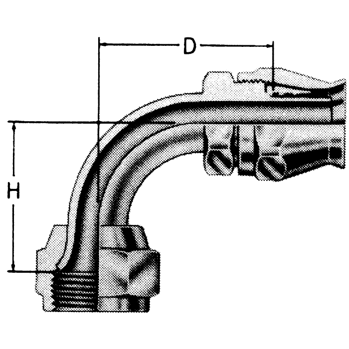DANFOSS POWER SOLUTIONS (II LLC AEROQUIP)a Steel Reusable JIC Teflon