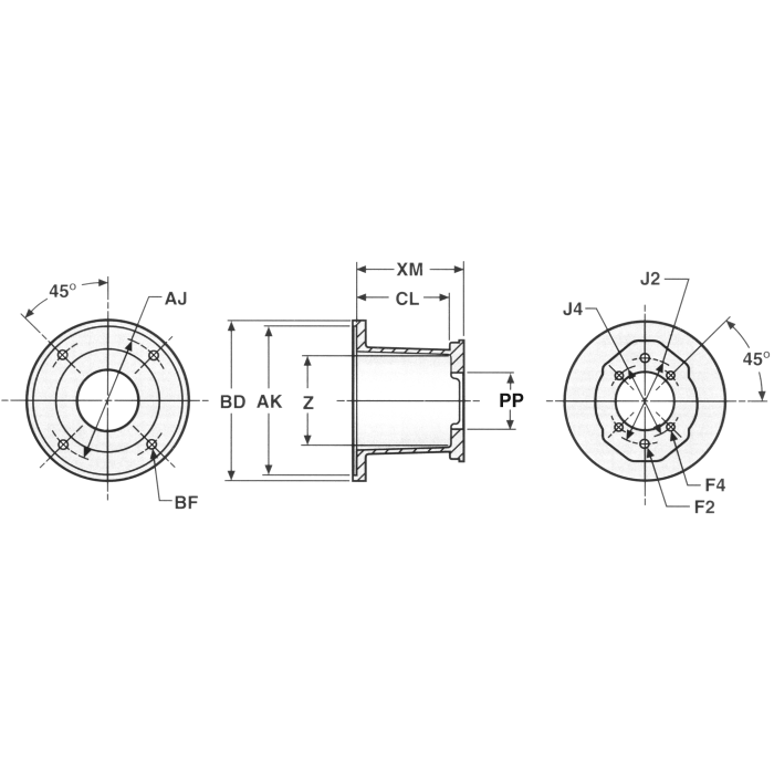Magnaloy Coupling Co Horizontal Pump/Motor Mount M182682A