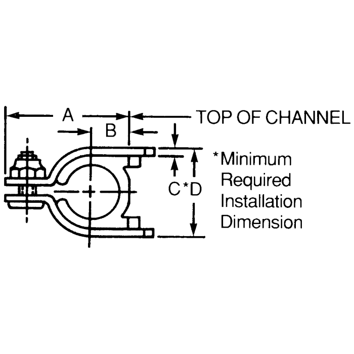 HYDRAZORB CO 100200 Series Support Clamp 1000754656 Hydraulic