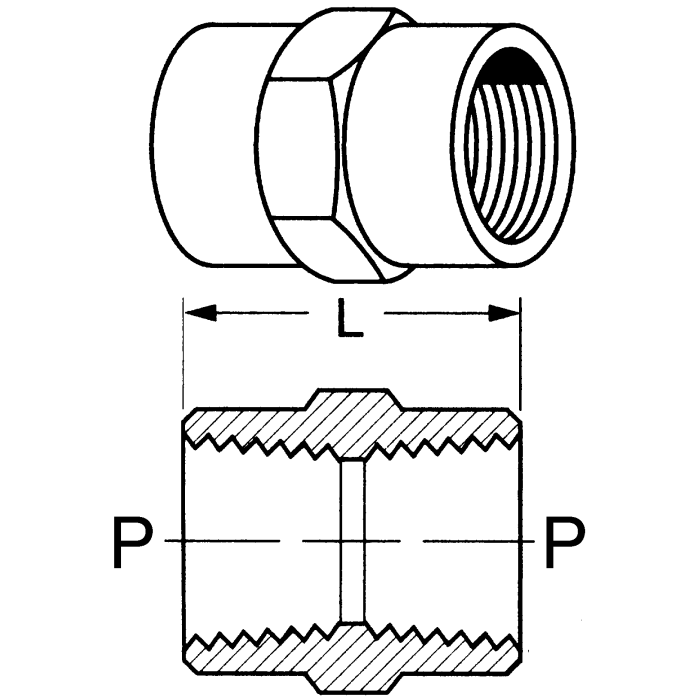 DANFOSS (IGS) Brass Female NPT Coupling IG3300X4 Hydraulic Supply Co.