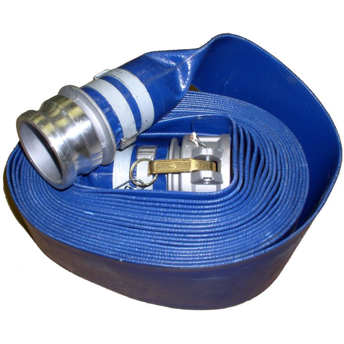 Pump Hose Blue PVC Layflat Hose Pipes Water Delivery Discharge Irrigation Lay Flat 4 BAR E 25mm Hose - Foto 7