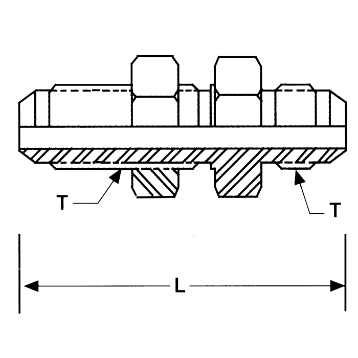 SSP FITTINGS CORP Stainless Male JIC Bulkhead J8BU Hydraulic Supply Co.