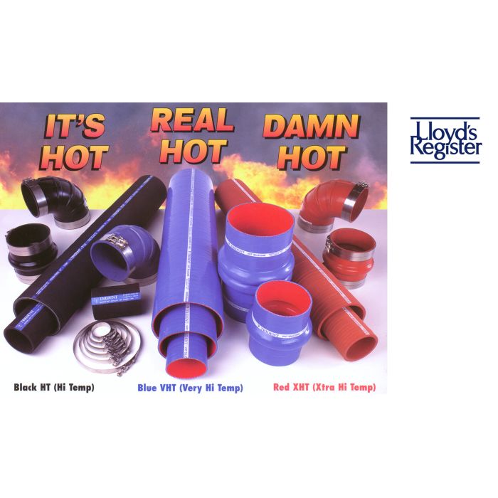 Trident Rubber VHT Silicone Wet Exhaust Hose 202V6000-36