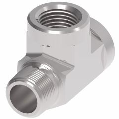 Steel Adapter, 1/8-27 Male NPT Run To 1/8-27 Female NPT Run & Branch, Tee