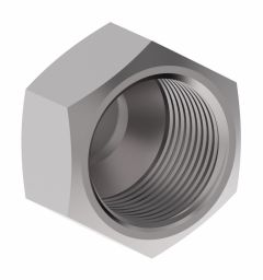 Brass Adapter, 0.25 Inch Male SAE 45 deg Flare Cap