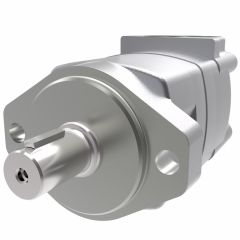2000 Series Geroler Motor, 6.20 cu in/rev, 2 Bolt SAE A Mounting Flange, 1 in. Straight Keyed Shaft, 7/8-14 St.Thd. O-Ring Ports, Low Gloss Black Paint