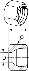 Brass Compression Nuts For Plastic, Copper, & Aluminum Tubing