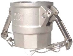 Stainless Steel Cam & Groove Couplers, Female Half, Female NPT