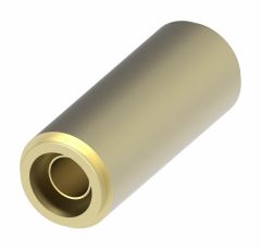 Brass Push>Connect Air Brake Tube Fitting, 0.50 Inch Tube OD Union