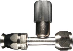 Reusable Fittings for FBF A/C Hose, Female O-Ring Pilot, Straight With Charge Port