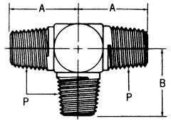 Steel Male NPT Tees