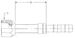 E-Z Clip Series Fittings, Female SAE 45 deg Swivel, Straight