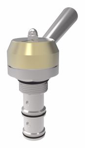 MPV1-10 Series 2-Way, 2-Position Pull-To-Open Manual Catridge Valve, To 3000 PSI & 12 GPM, Buna-N Seals