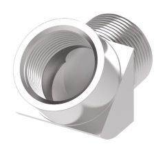 Steel Adapter, 1-11-1/2 Female NPT To 1-11-1/2 Male NPT, 45 deg Elbow