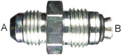 Steel Adapters, Male JIC 37 deg Flare To Male Metric, Straight