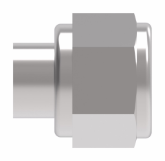 Blue Anodized Aluminum Adapter (AN 929), -04 Female JIC 37 deg Flare Cap