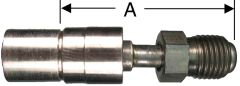 Stainless Steel Everswage Crimp Fittings, Male Inverted Flare, Straight