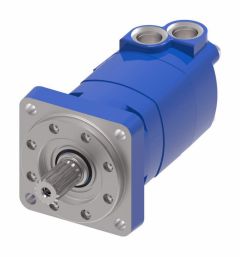 4000 Series Geroler Motor, 24.00 cu in/rev, 4 Bolt SAE B Mounting Flange, 1-1/4 in. Straight Keyed Shaft, 1-1/16-12 St.Thd. O-Ring Ports, 