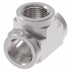 Steel Adapter, 1/4-18 Female NPT Tee