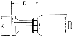 Spiral TTC Steel Crimp Fittings, Code 62 Split Flange, Straight
